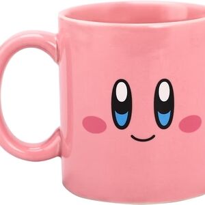 NINTENDO Kirby Videogame Cute Big Face 16oz Ceramic Mug, Officially Licensed Mug